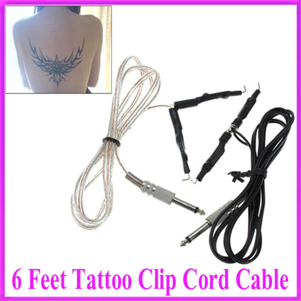 Tattoo Clip Cord Cable Phono Plug Converter Kit 6 Feet Power Supply