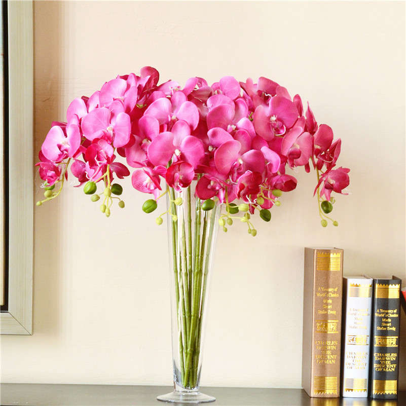 3 Colors Artificial Butterfly Orchid Flower Simulation Flowers Silk Flowers Hom