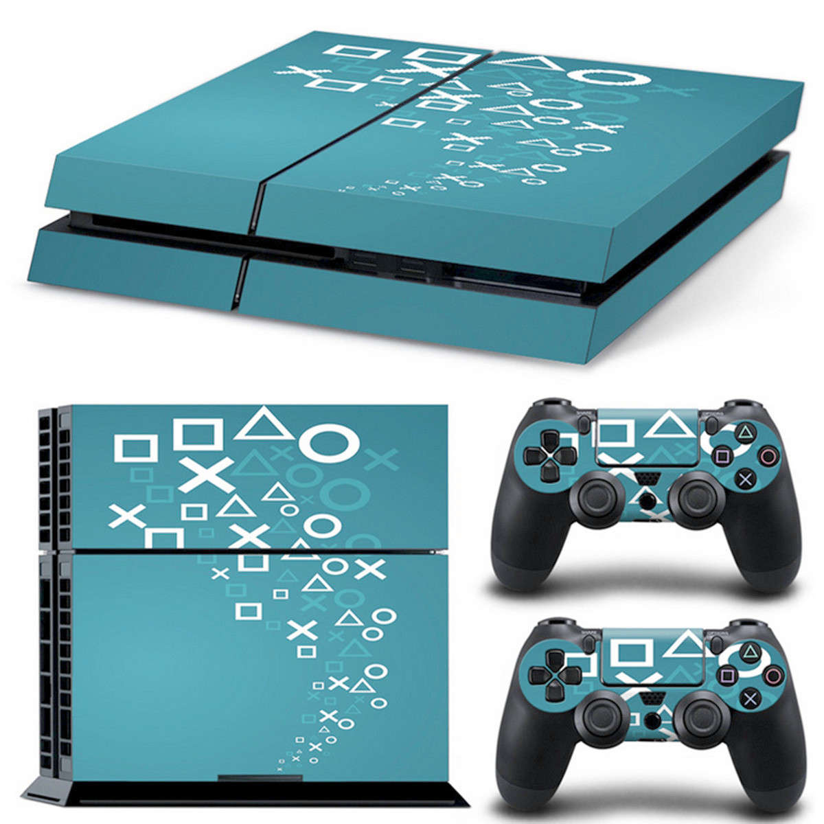 Cover Skin Stickers Decal Decor For Playstation 4 PS4 Console + 2 Controllers
