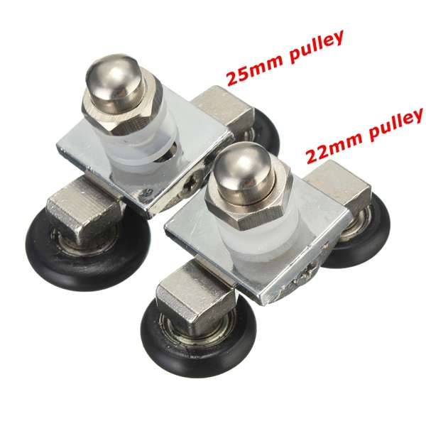 1pcs Shower Room Glass Sliding Door Pulley Roller Runner Double Wheel