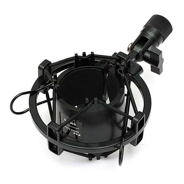 Universal Plastic Microphone Shock Mount Holder Clip Studio Stand