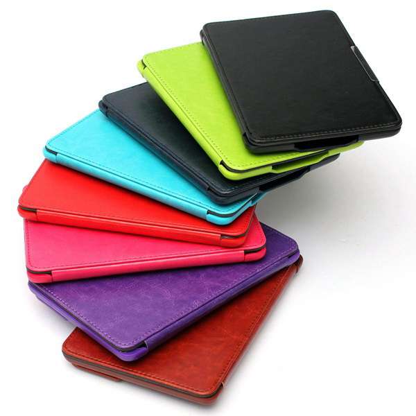 Magnetic Leather Stand Case Cover With Stylus For Kindle Paperwhite