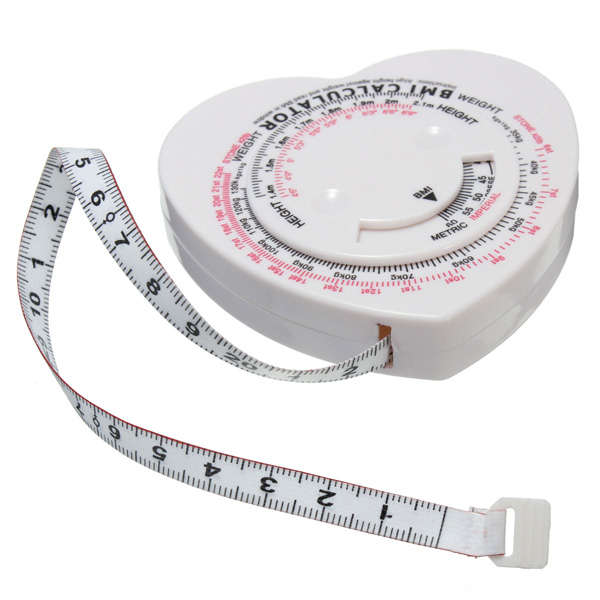 Heart BMI Body Mass Index Tape Measure Body Muscle Diet Weight Loss Calculator