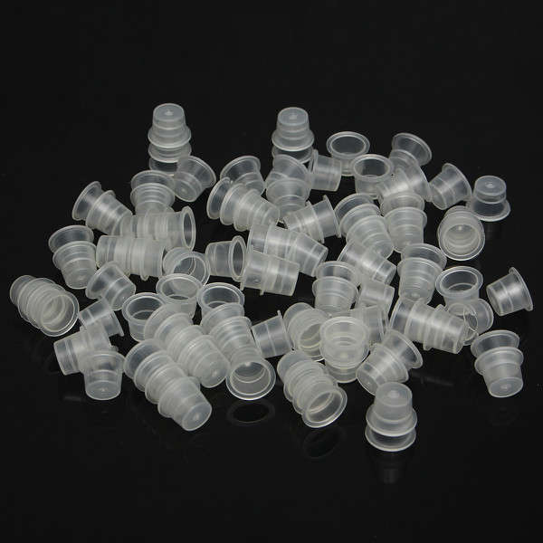 100Pcs 13MM Large Tattoo Ink Caps Plastic Cups Tattoo Supplies