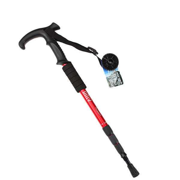 Durable Adjustable AntiShock Hiking Cane Trekking Walking Crutches