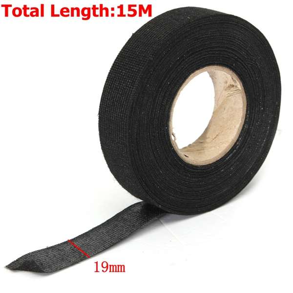19mmx 15M Heat Temperature Resistant Looms Wiring Fabric Cable Tape