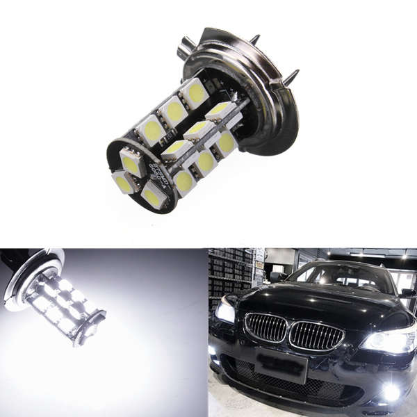 H7 CANBUS Error Free 27 SMD 5050 LED Bright White Fog Head Light