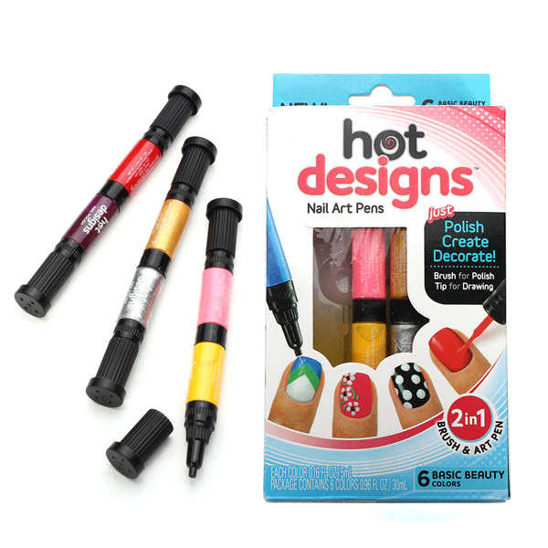 Hot Designs 2 In 1 Nail Art Polish Pen