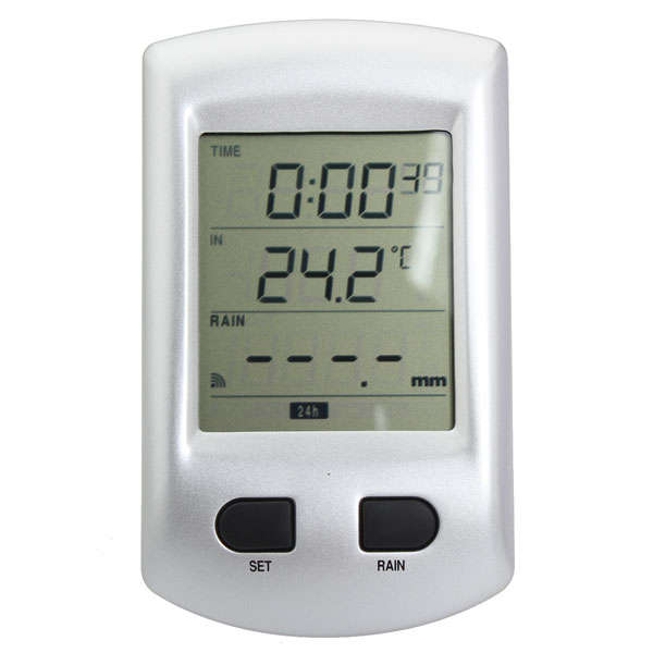 Wireless Weather Station Rain Gauge Auto Indoor Thermometer KG208