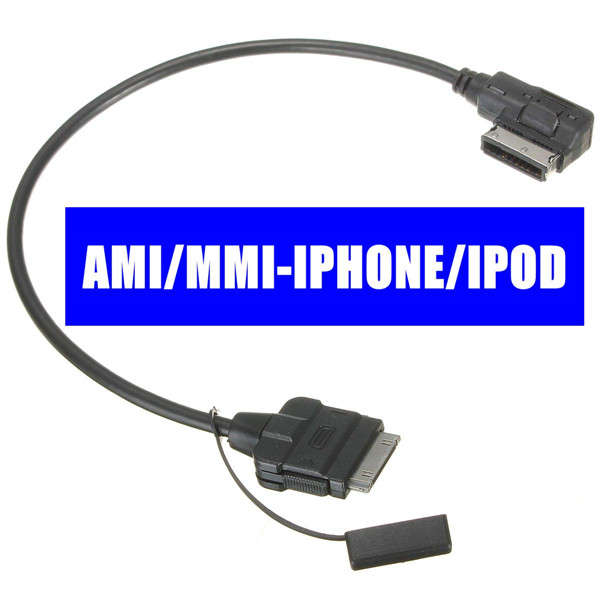 Car Audio Cable Adapter Interface Connector For iPhone For Audi VW