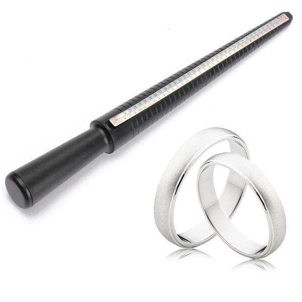 Black Plastic Stick Finger Sizing  Gauge Ring Sizer Measure Jewelry Tool Equipm