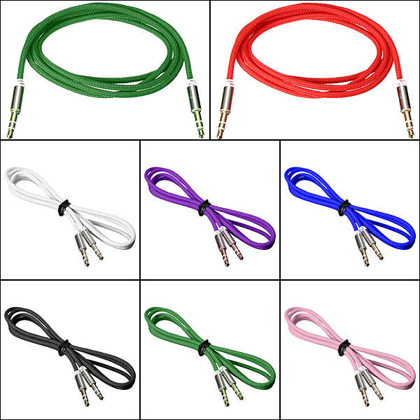3.5mm Car Aux Auxiliary Cord Stereo Audio Cable For PC Phone iPod