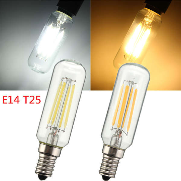 220V E14 T25 4W Edison Vintage LED Fliament COB Warm White/White Bulb No-Dimmab