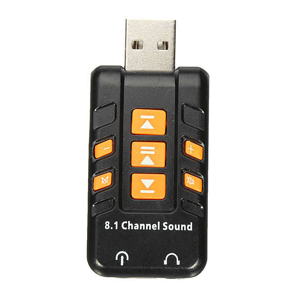 USB 2.0 External 8.1 Channel 3D Virtual Audio Sound Card Adapter