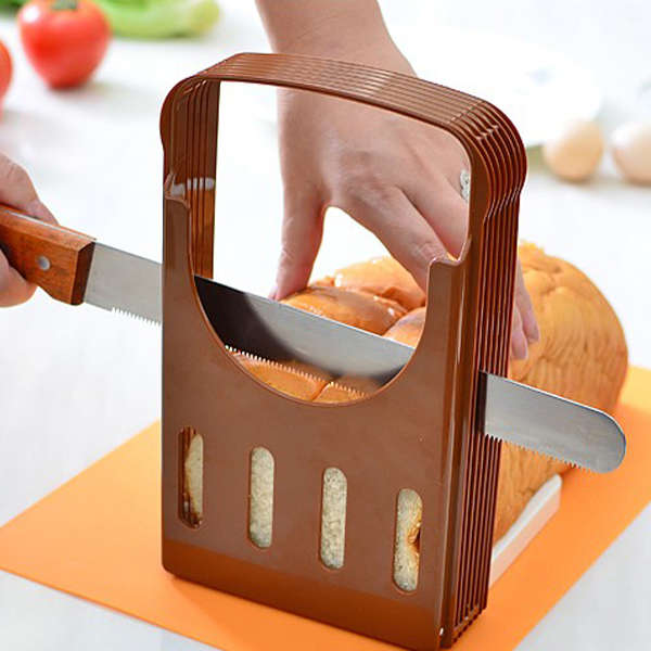 Bread Cut Loaf Toast Slicer Cutter Slicing Guide Kitchen Tool