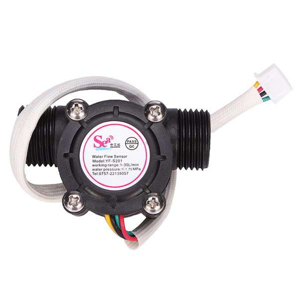 G1/2 Water Flow Sensor Flowmeter Hall Flow Meter 4 Wire