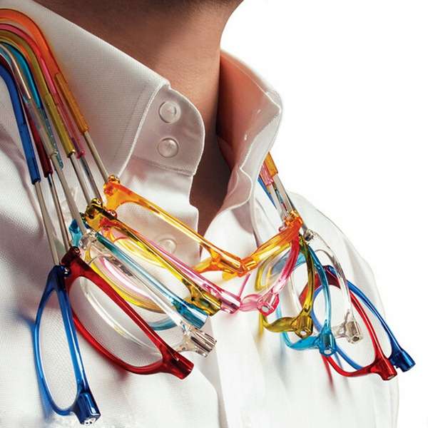 Unisex Folding Magnetic Magnifying Neck Hanging Reading Glasses