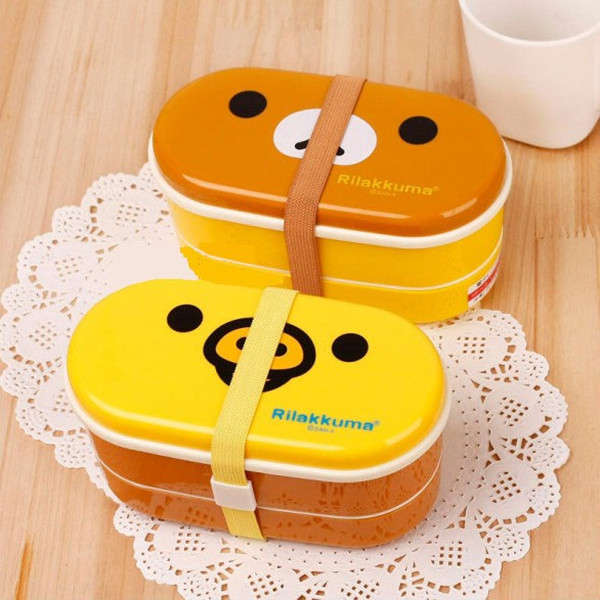 Double Layer Bento Lunch Box with Free Chopsticks
