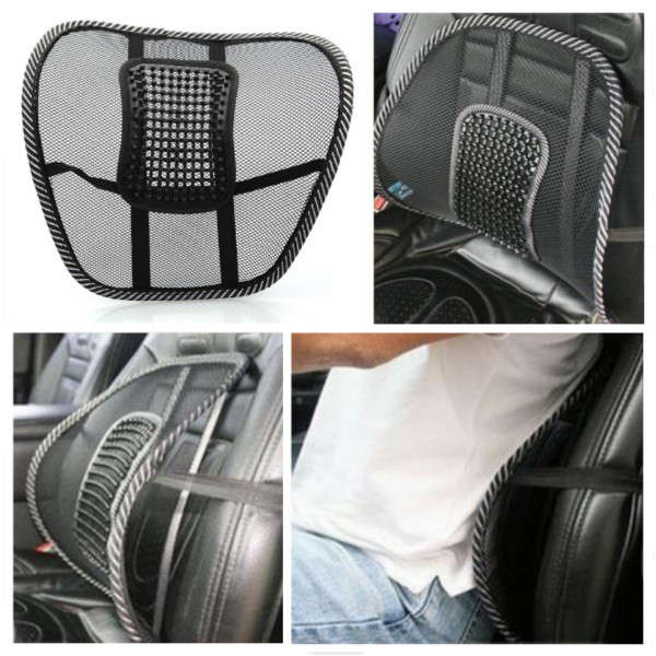 Chair Mesh Seat Back Support Lumbar Cushion Car Office Sitting Position Correct
