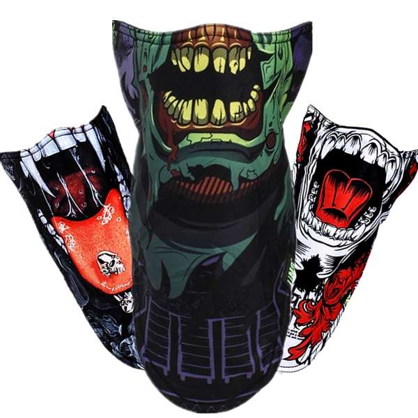 Pirates 3D Printed Triangular Scarf Skiing Mask Hunting Motorcycle CS Half Face