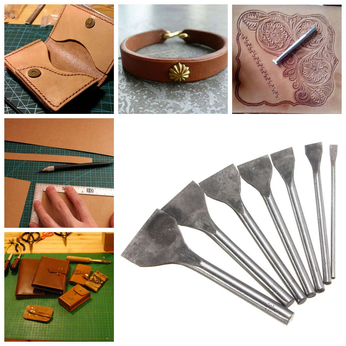 Leather Craft Tools Slot Punches Straight Punch DIY Hand Work Tool