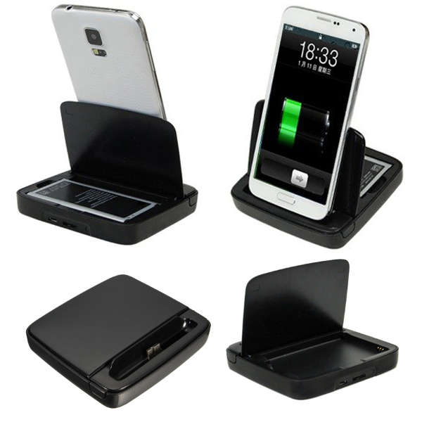 Spare Battery Dual Dock Cradle Charger for Samsung Galaxy S5 i9600 Note 3 N9000