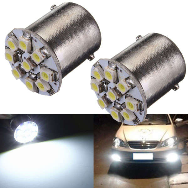1156 3528 LED 9 SMD Car Tail Turn Steering Reverse Signal Light Bulb
