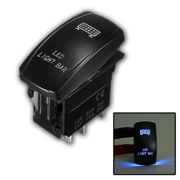 Switch LED Light Bar Rocker Laser for 16 UTV Trunk ATV Polaris RZR 1000 Ranger
