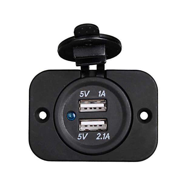 12V Car Modification USB Interface Converter Dual USB Car Charger
