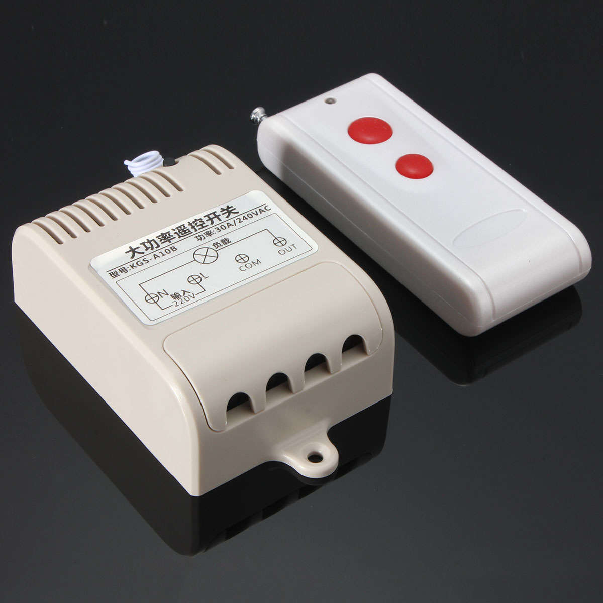AC 220V Far Distance High Power 30A Relay RF Wireless Remote Control Switch