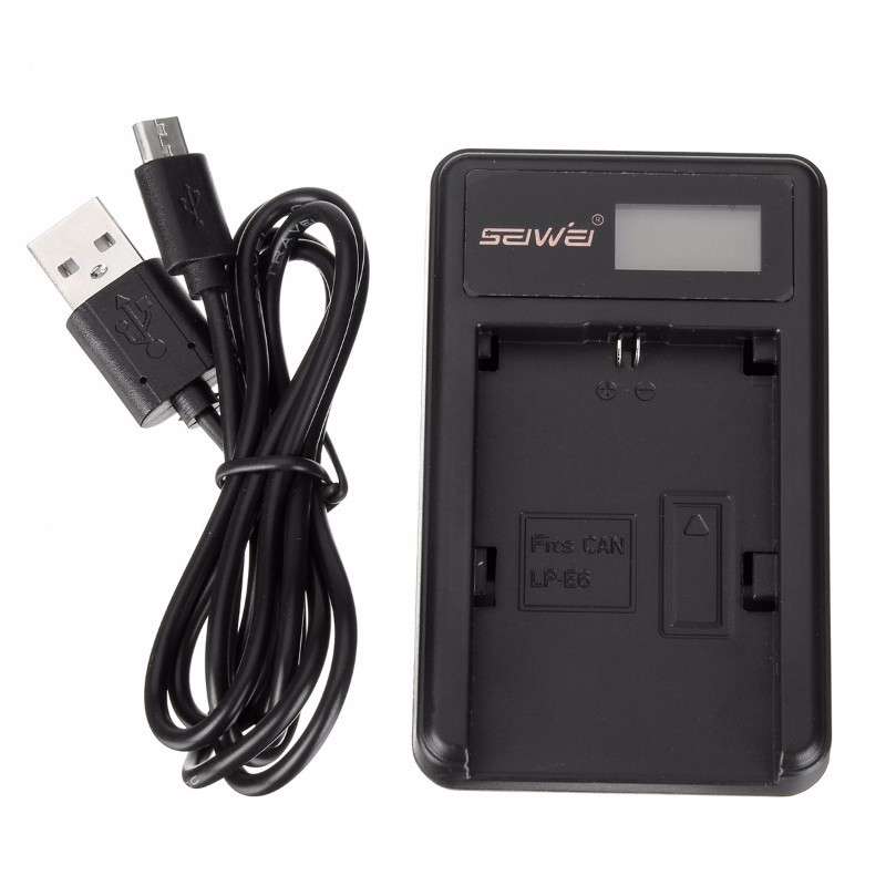 LP-E6 Li-ion Battery Charger With Charging Indicator For CANON Video Digital Ca