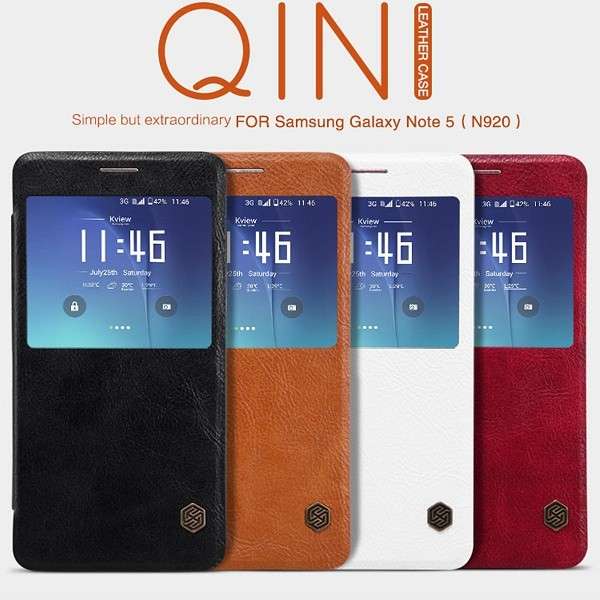 NILLKIN Qin Flip Synthetic Leather Case Cover for Samsung Galaxy Note 5(N920)