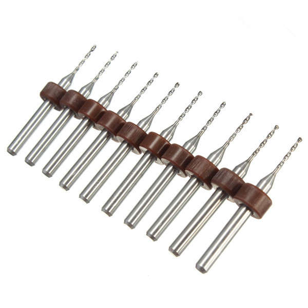 10pcs 1.0mm Carbide End Mill Tungsten Steel Blade CNC/PCB Engraving Bit