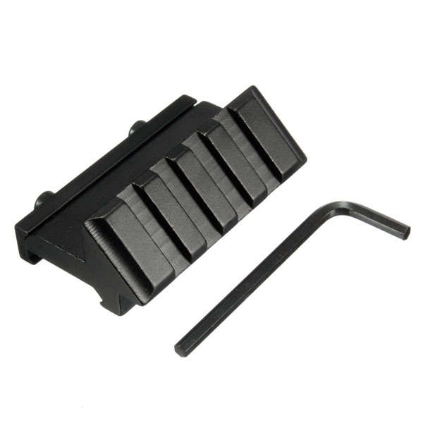 45 Degree Offset 20mm Weaver Picatinny Rail Mount For Flashlight