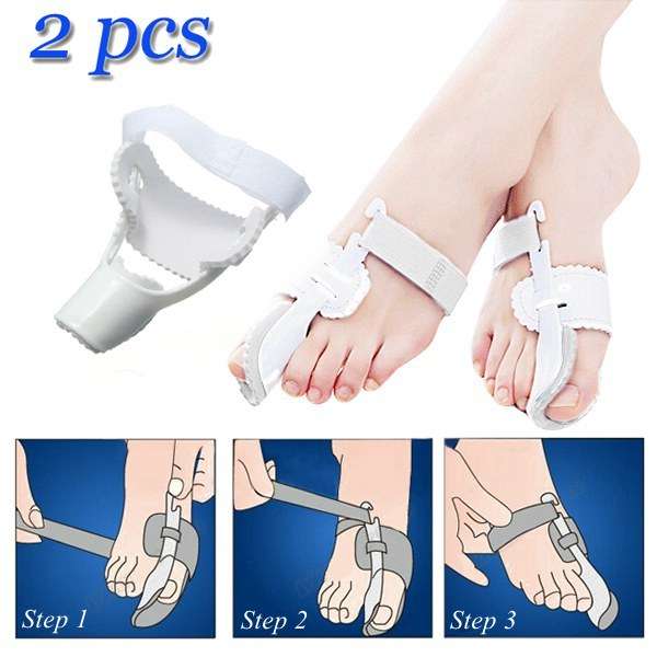 2 pcs Hallux Valgus Big Toe Bunion Straightener Corrector