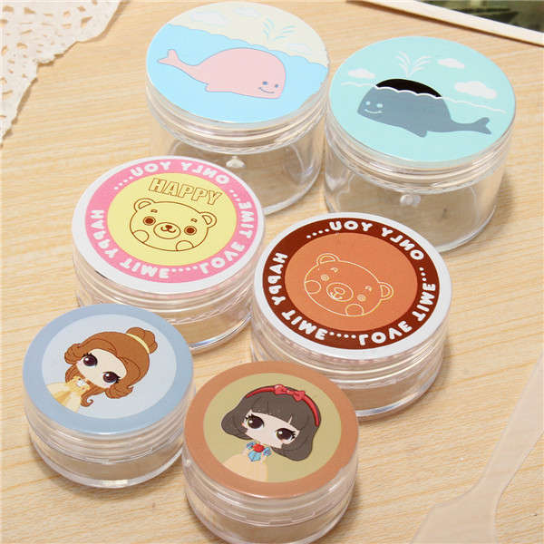 Cute Pattern Mini Round Empty Bottle Jar Cream Lotion Container Makeup Cosmetic