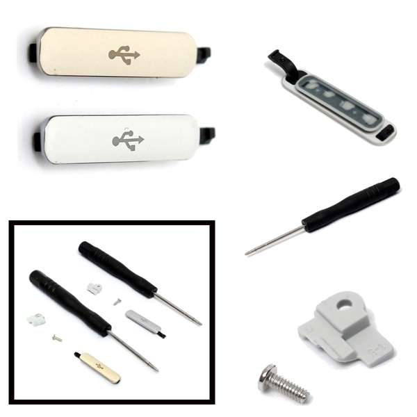 USB Charger Port Cover and Tools For Samsung Galaxy S5 I9600 G900