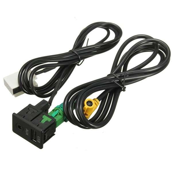 USB Aux Switch & USB Wire Cable Adapter For BMW 3 5 series