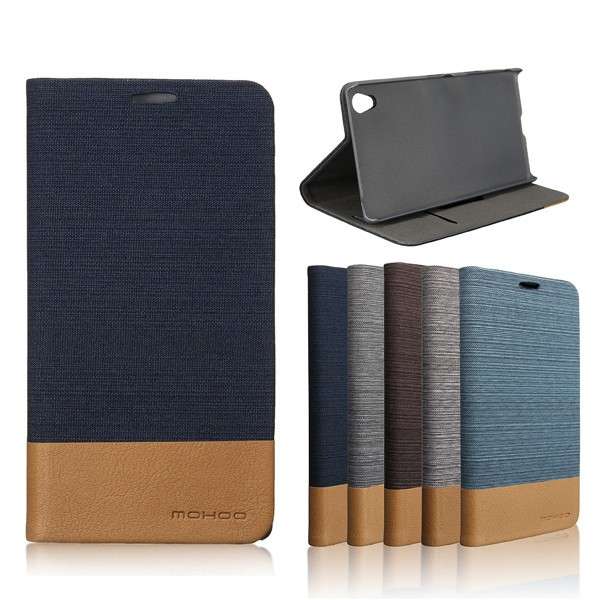 Mohoo Flip Leather Case PC Cover Card Pocket Stand for Sony Xperia Z5 Premium
