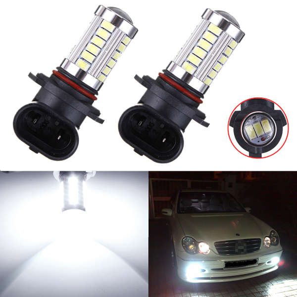 2 x 5630 31W Chip 9005/HB3 White 30 LED High Beam Light Bulbs