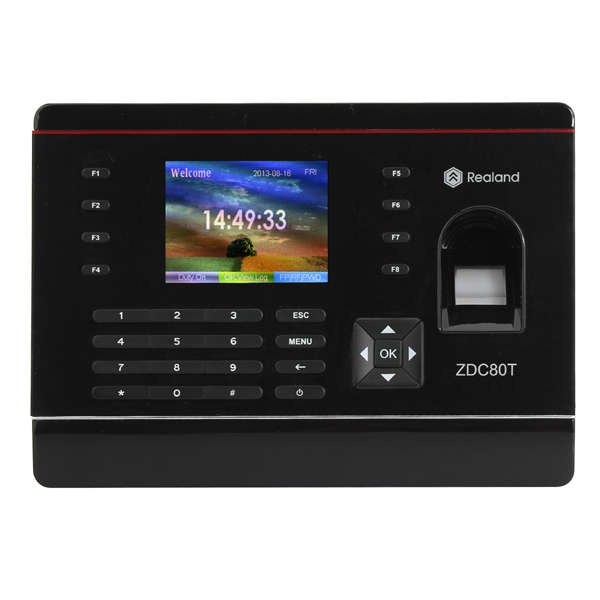 Realand A-C061 TFT Fingerprint Time Attendance Clock Time Recorder