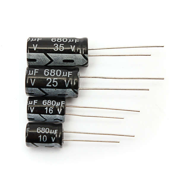 1Pcs 10V 16V 25V 35V 680uF Radial Electrolytic Capacitor