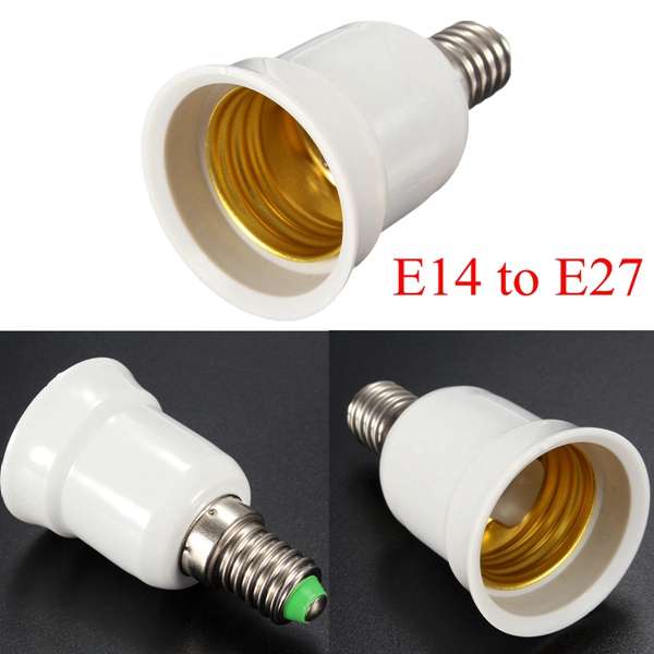 E14 to E27 Base Screw LED Lamp Bulb Holder Adapter Socket Converter