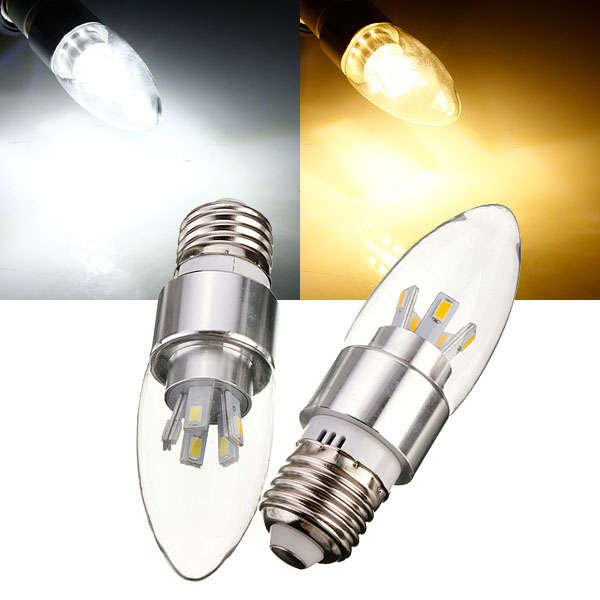 Dimmable E27 8W 10 SMD 5630 AC110-240V LED Candle Light Bulbs
