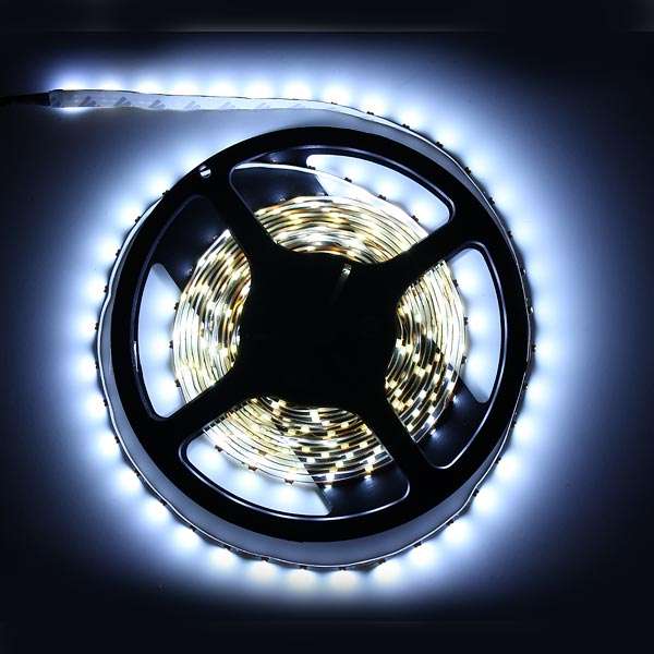 5M White 3528 SMD LED Strip Light Non-Waterproof 12V DC 300 LED