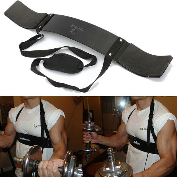 Adjustable Fitness Supporter Arm Blaster Body Bicep Building Bomber Weight Lift
