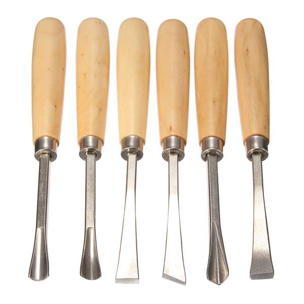 6pcs Graver Woodcarving Knife Woodworking Chisel Wood Carving Tool