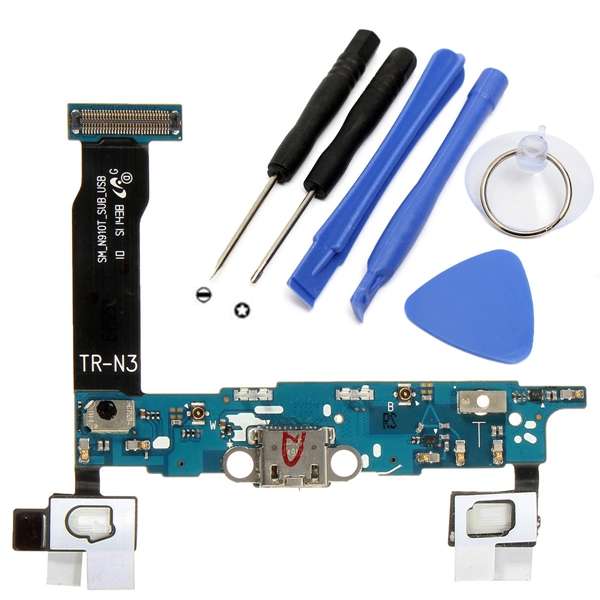 USB Charging Port Dock Flex Cable and Tools For Samsung Galaxy Note4 Tmobile N9
