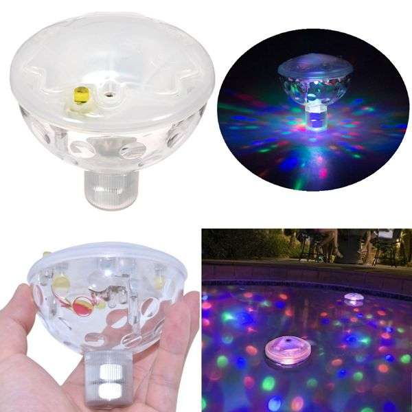 Floating Underwater LED Disco AquaGlow Light Show Swimming Pool Hot Tub Spa La