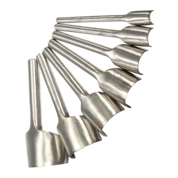 10-45MM Leather Craft Half-Round Cutter Punch Strap Tools Belt Wallet DIY